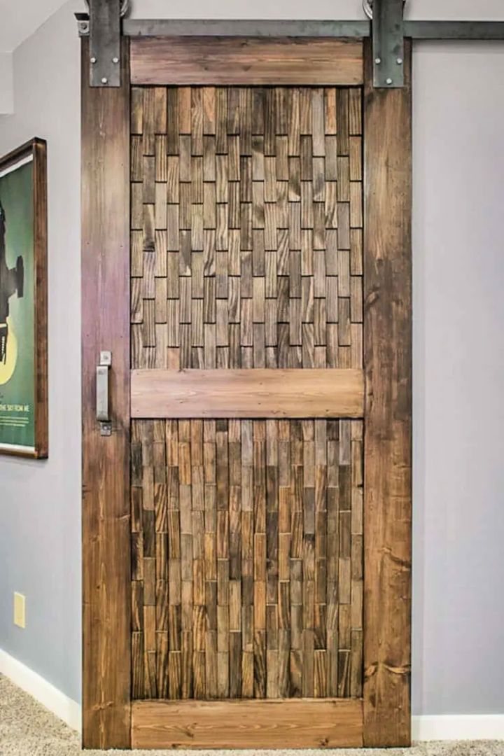 Barn Door With Plywood and 1x6 Boards
