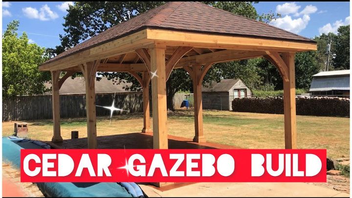  Building a Gazebo Covered With Cedar Wood