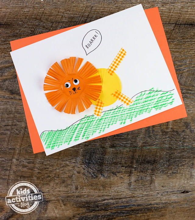 Celebrate March Cupcake Liner Lion Craft