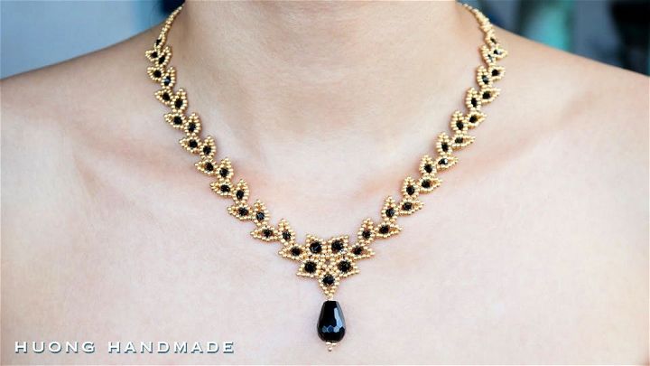 Striped Enamel LOVE Necklace - Jessica Winzelberg