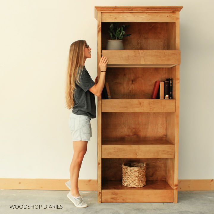 DIY Bookshelf With Hidden Storage