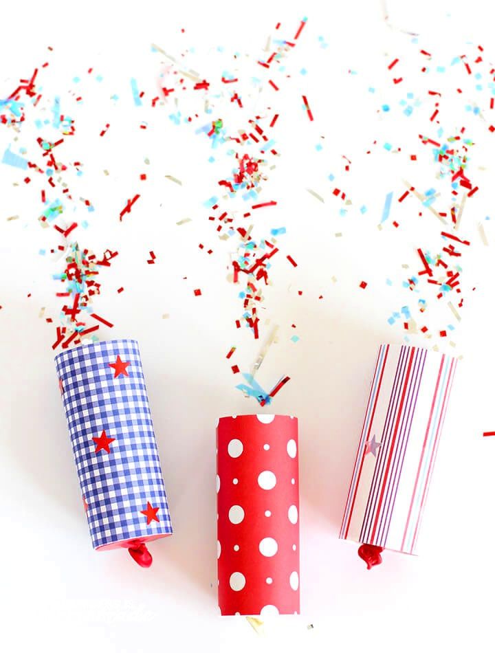 DIY Confetti Poppers for the 4th of July
