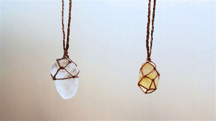 DIY Crystal Wrapping With String