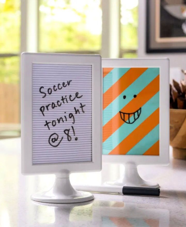 DIY Dry Erase Board From a $1 Frame