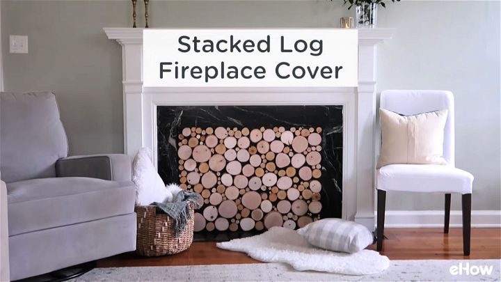 DIY Fireplace Log Cover Tutorial