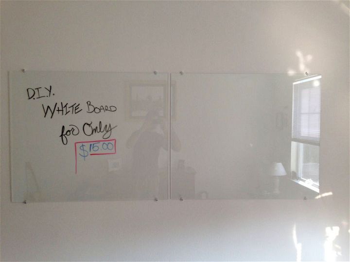 DIY Glass Dry Erase Board