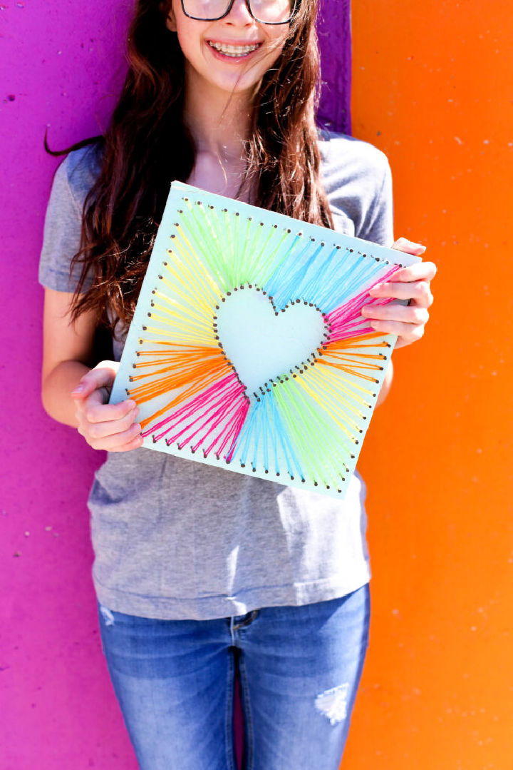 DIY Heart String Art