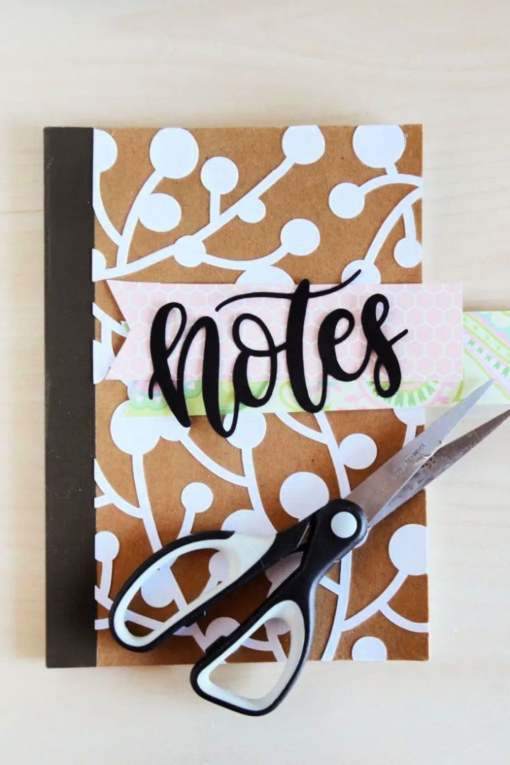 Decorate a Notebook Cover With Paper