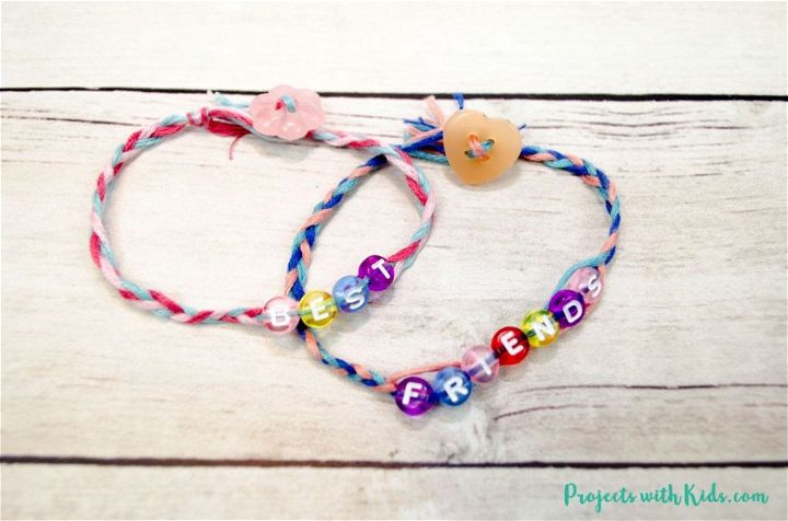 Easy Braided Friendship Bracelets With Letter Beads