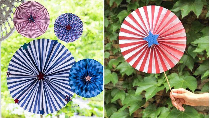 Easy DIY Patriotic Pinwheels