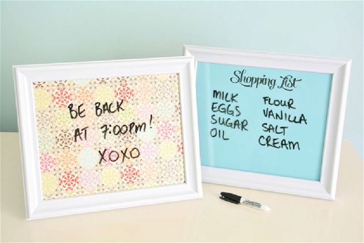 Easy DIY 5 Minute Whiteboard