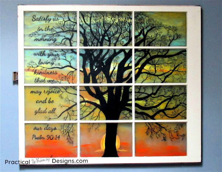 Faux Stained Glass Window Silhouette Art Project