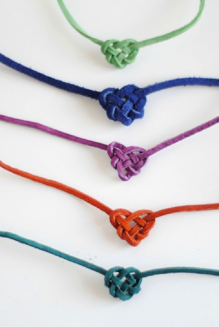 Heart Knot Friendship Bracelet for Valentines