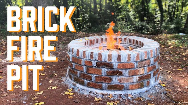 Homemade Circular Brick Fire Pit