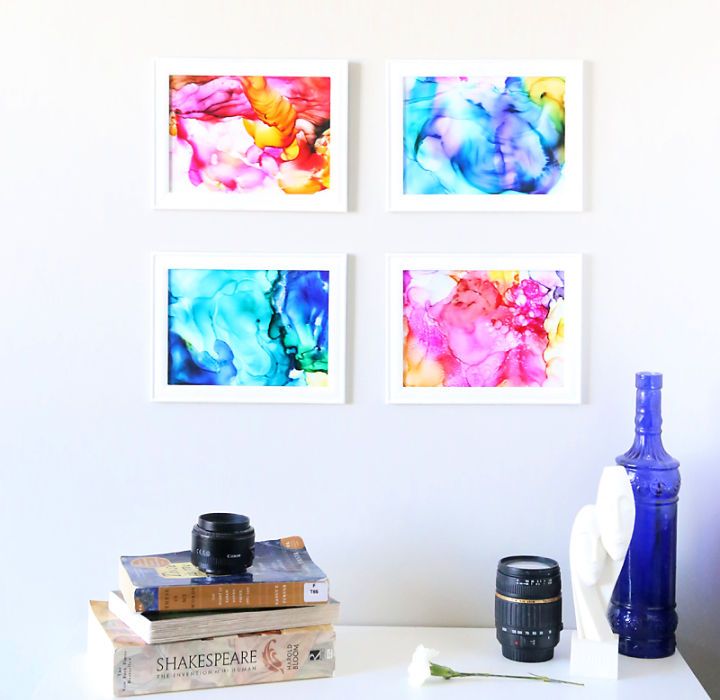 Gorgeous DIY Fired Alcohol Ink Art