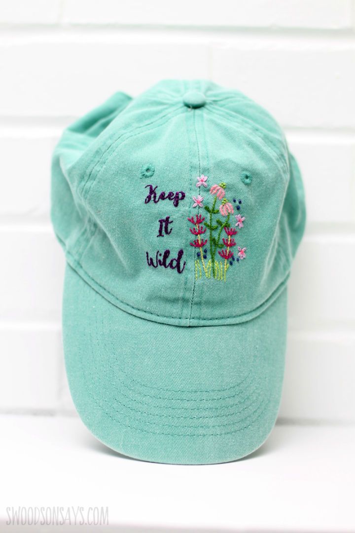 How to Embroider a Hat by Hand