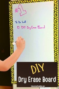 25 DIY Whiteboard Ideas: Make Your Own Dry Erase Board