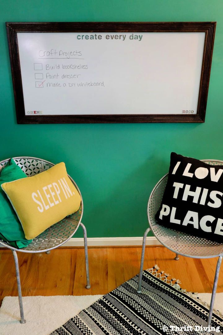 25 DIY Whiteboard Ideas: Make Your Own Dry Erase Board