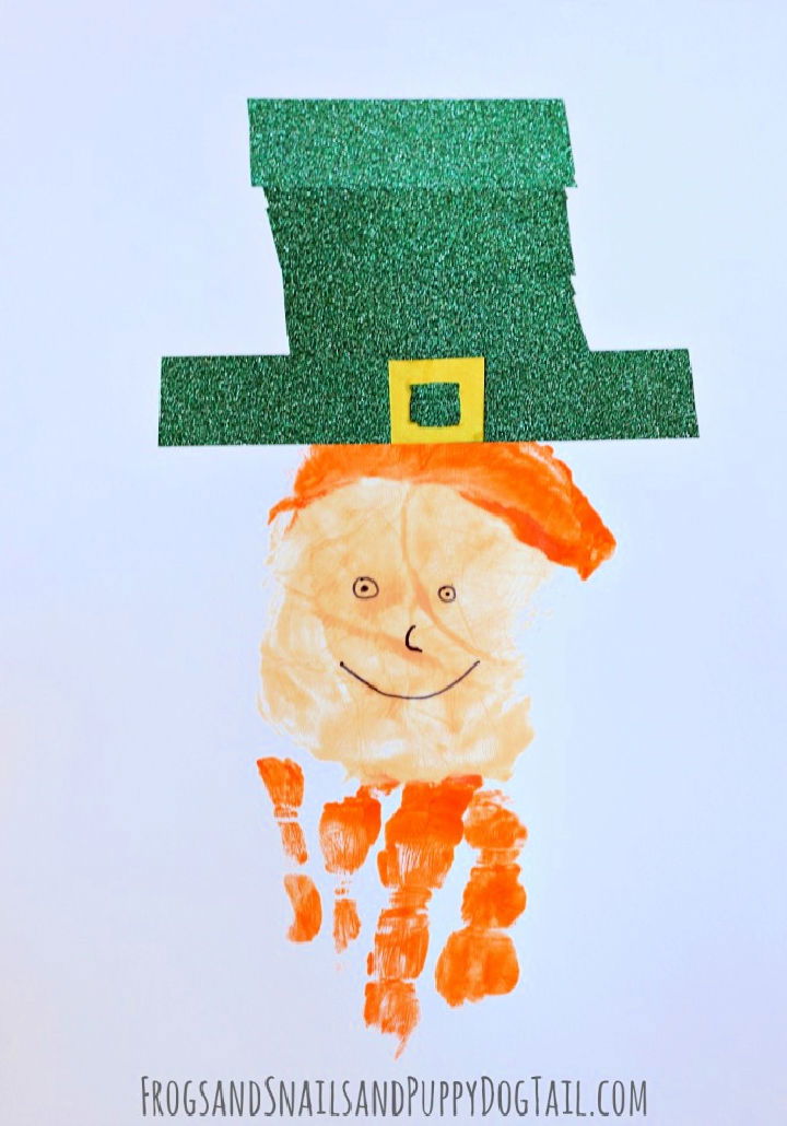 Leprechaun March Handprint Art