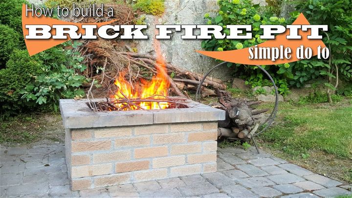 Make Your Own Brick Fire Pit