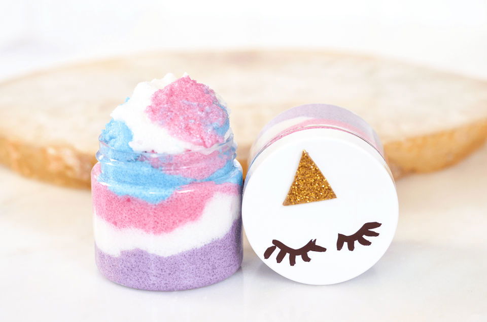 Make Your Own Unicorn Sugar Scrubs