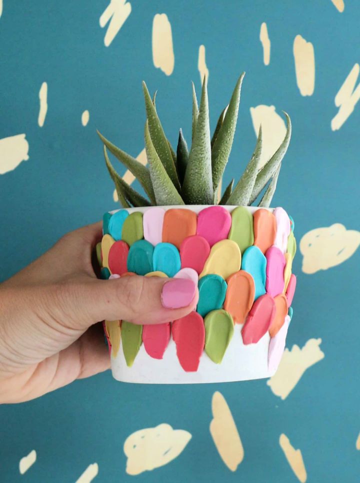 Make a Clay Petal Planter for Adults