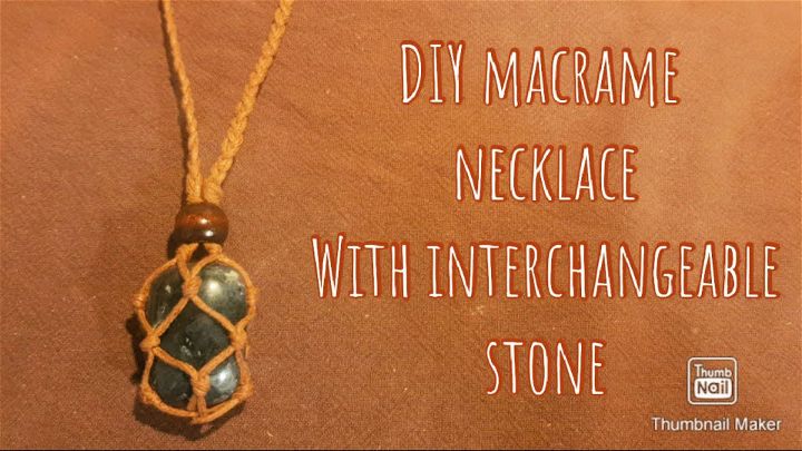 Making Your Own Macrame Crystal Necklace