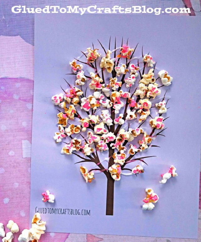  Making a Cherry Blossom Popcorn Tree