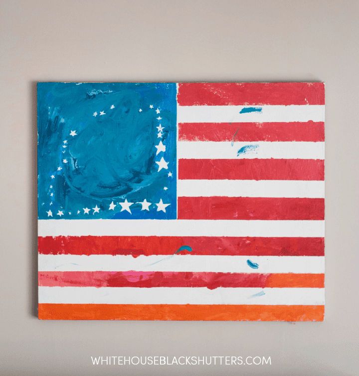 Painters Tape Flag Art and Craft