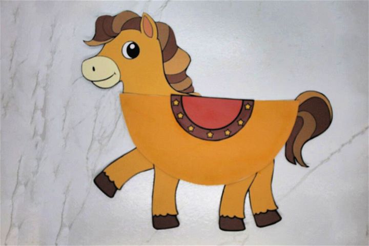 Paper Plate Horse Activity for Toddlers