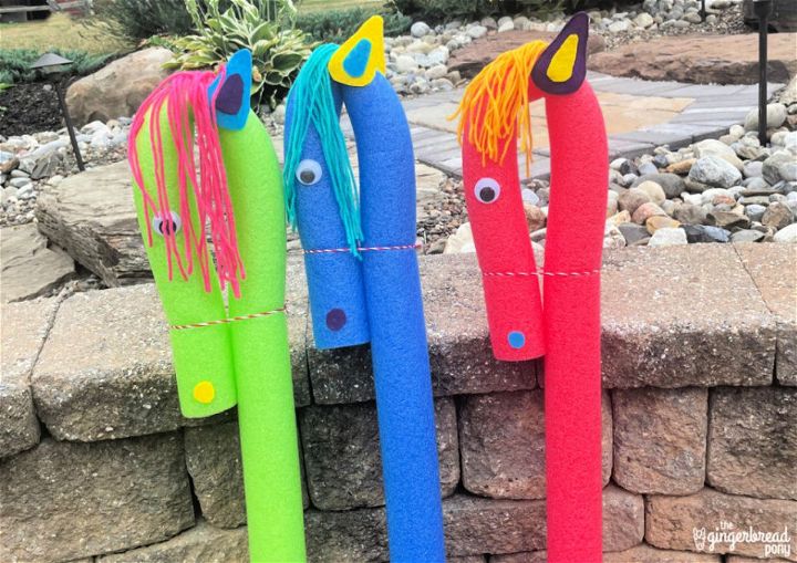 Make Your Own Pool Noodle Stick Horse 