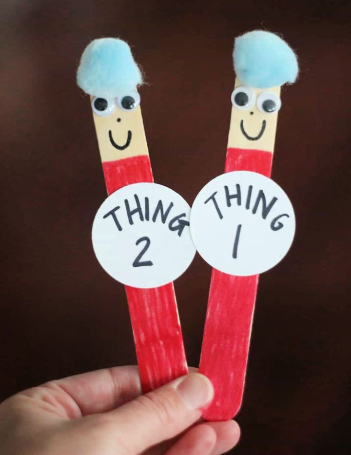 Popsicle Stick Puppet March Activities for Toddlers