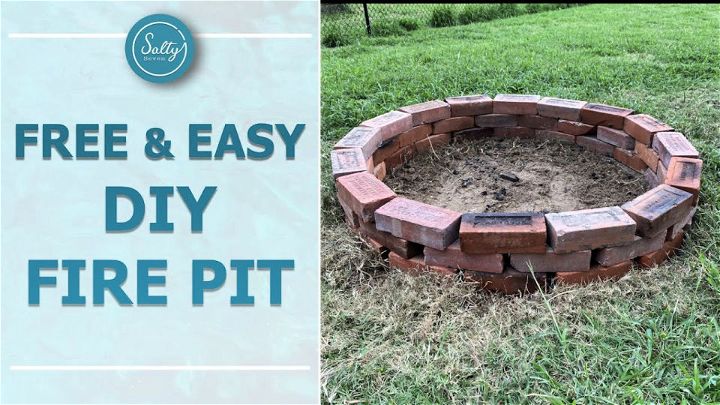 Simple DIY Brick Bonfire Pit