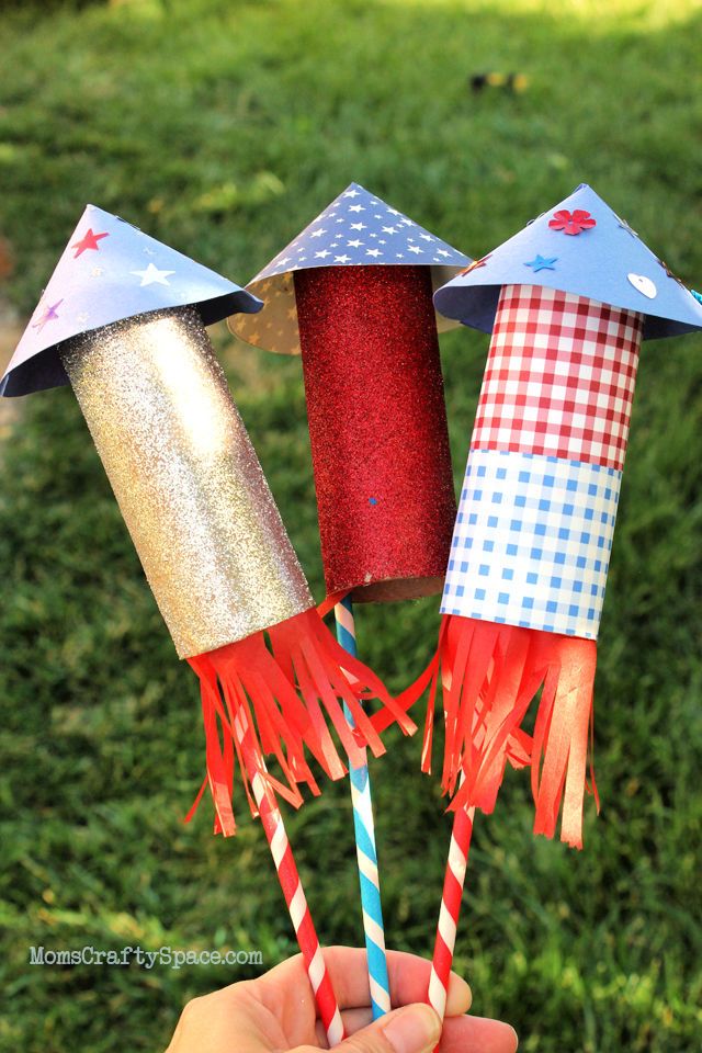 Toilet Paper Roll Rockets Craft for Kids