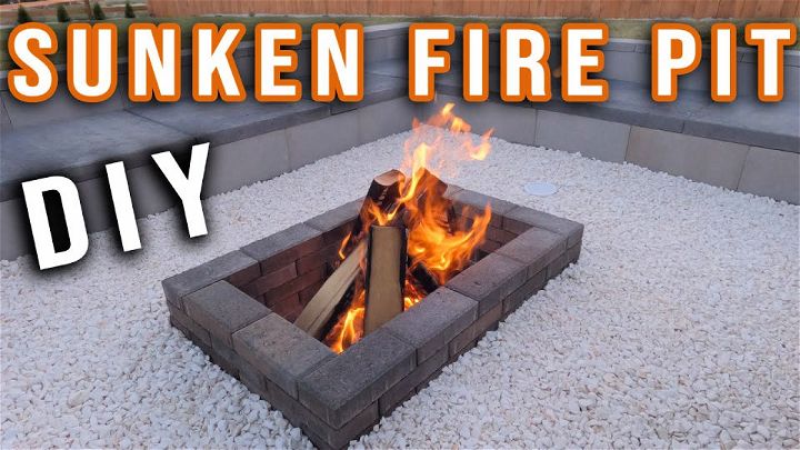 Unique DIY In Ground Brick Fire Pit