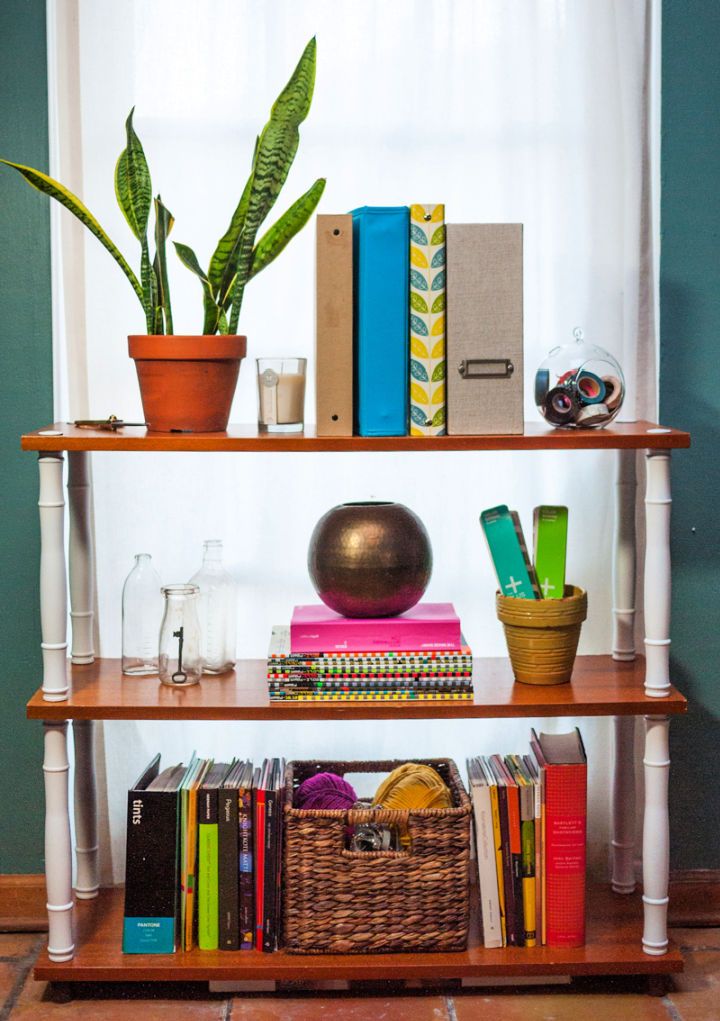 Upcycled Restyled Home Office Bookshelf