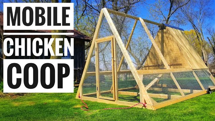 DIY A Frame Chicken Coop for 6 Chickens