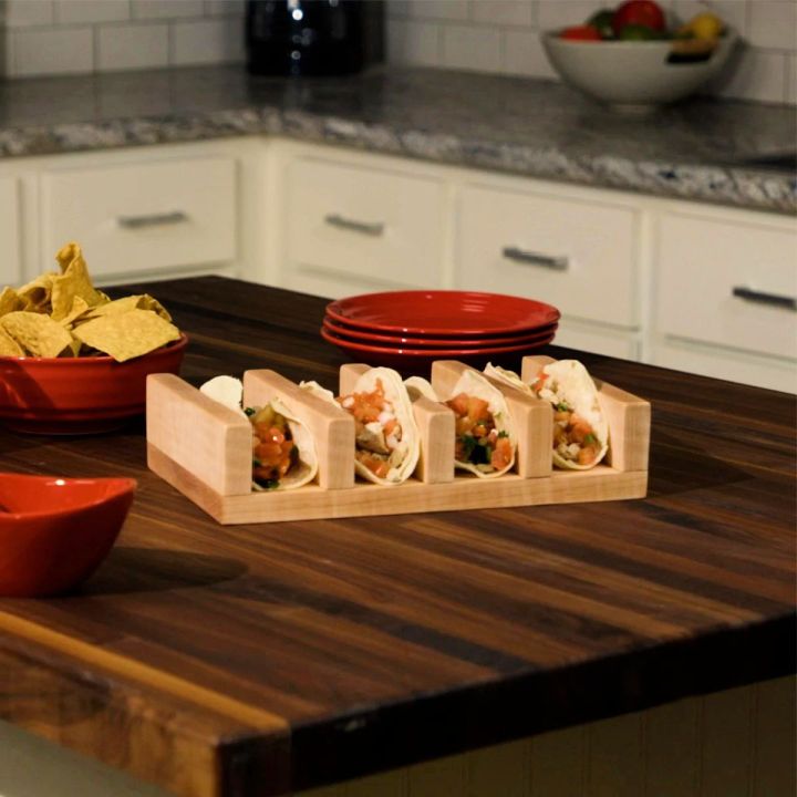 Building a Maple Taco Holder