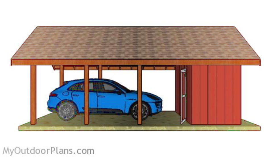 DIY Carport With Storage