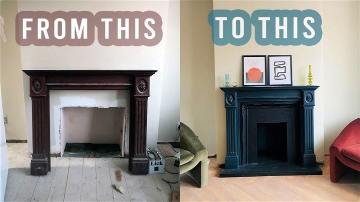 Cheap DIY Fireplace Makeover 1