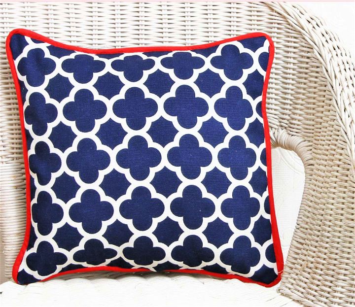 Cushion Cover With Piping Sewing Pattern