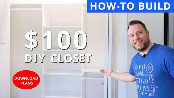 DIY Bedroom Closet With Sheets of Plywood for $100