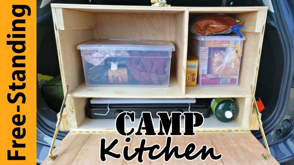 DIY Free Standing Camping Kitchen