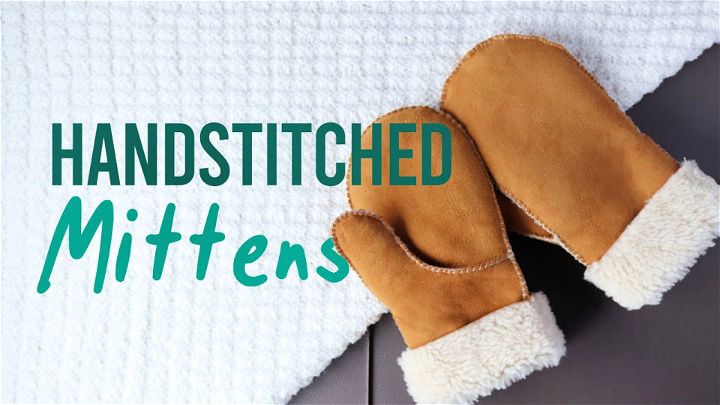 Handstitched Shearling Mittens Pattern