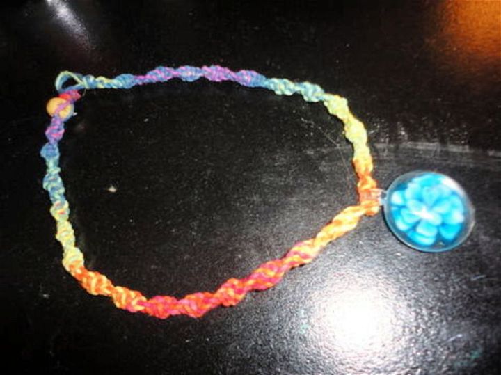 DIY Hemp Necklace With Bead