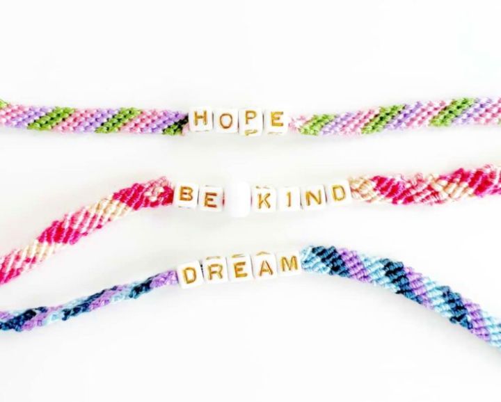 DIY Personalized Letter Beaded Friendship Bracelets