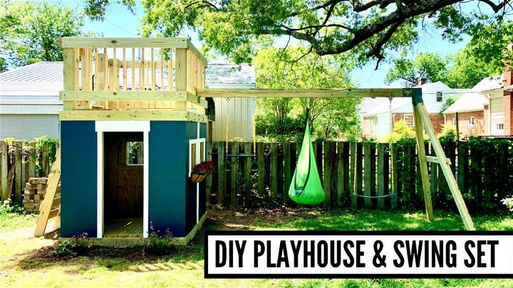 DIY Playhouse and Swing Set