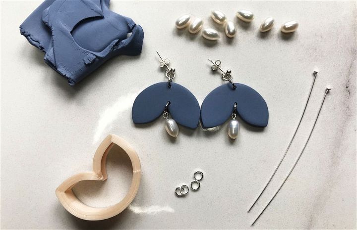 DIY Polymer Clay Earrings With Gemstone Beads