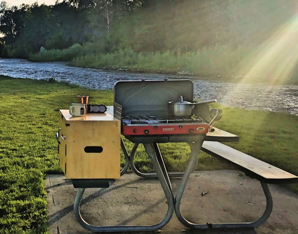 DIY Vanlife Removable Chuck Box