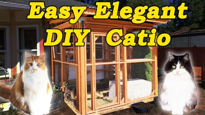 Easy DIY Catio Attached to House